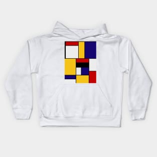 Mondrian De Stijl Kids Hoodie